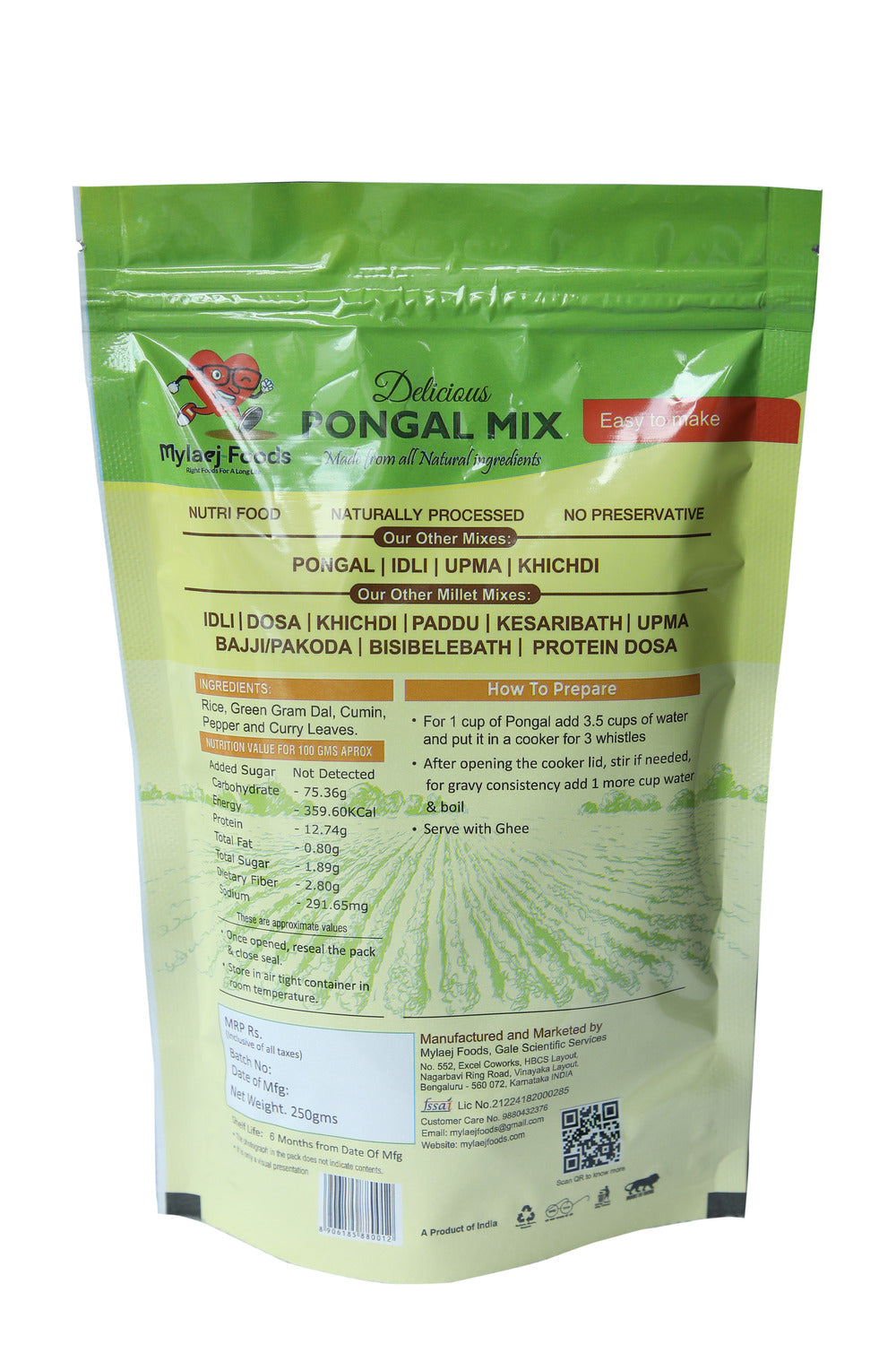 Ready to Cook Pongal Mix - 250gm