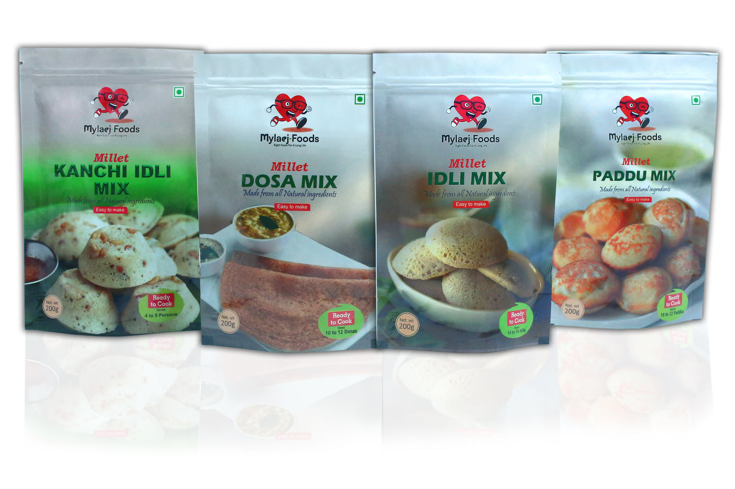 Combo Pack - Millet Idli, Millet Dosa, Millet Paddu, Millet Kanchi Idli