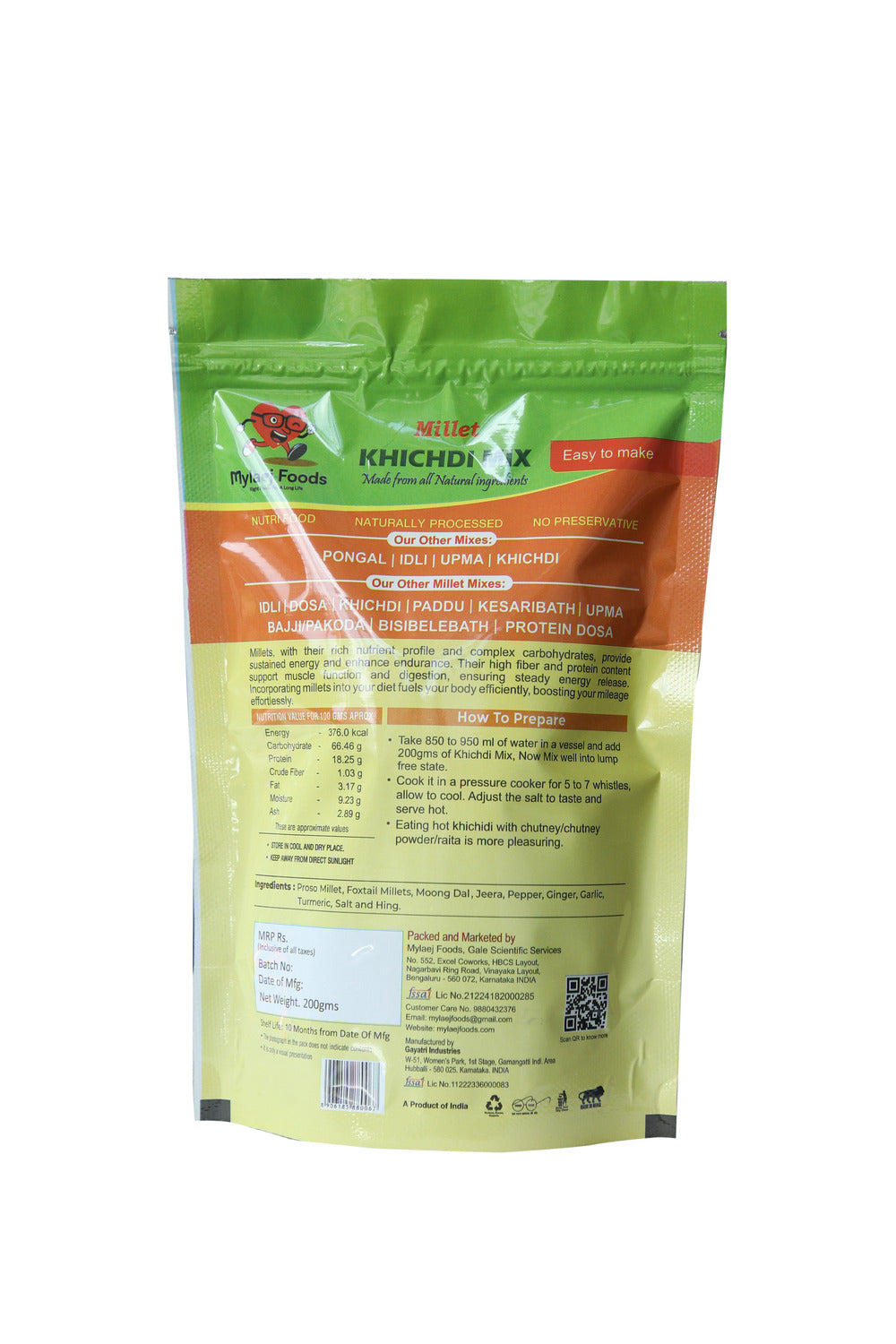 Ready to Cook Millet Khichdi Mix - 200gm